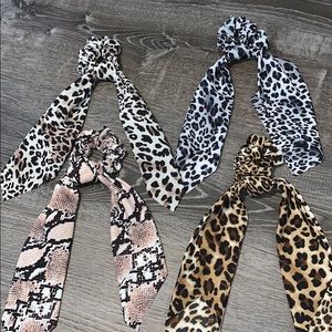 NWOT!! Hair Scarf Scrunchies Set